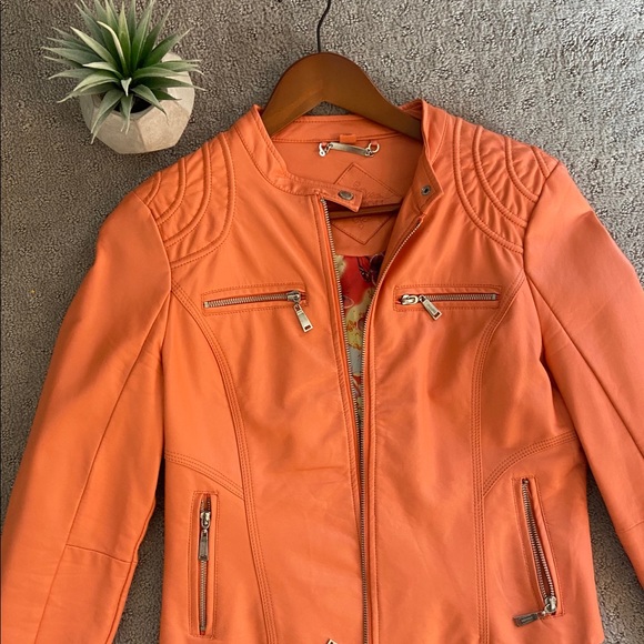 Jou Jou Jackets & Blazers - Women’s Faux Leather Jacket size M